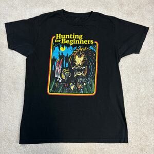 BoxLunch Predator Hunting For Beginners Graphic Black T-Shirt Unisex Size L